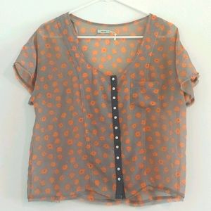 Kimchi Blue Small Sheer Blouse